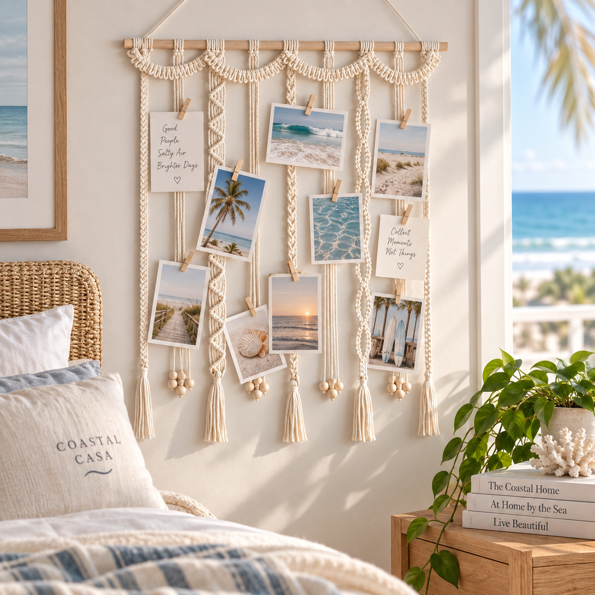 Boho Photo Display Clip Wall Hanging