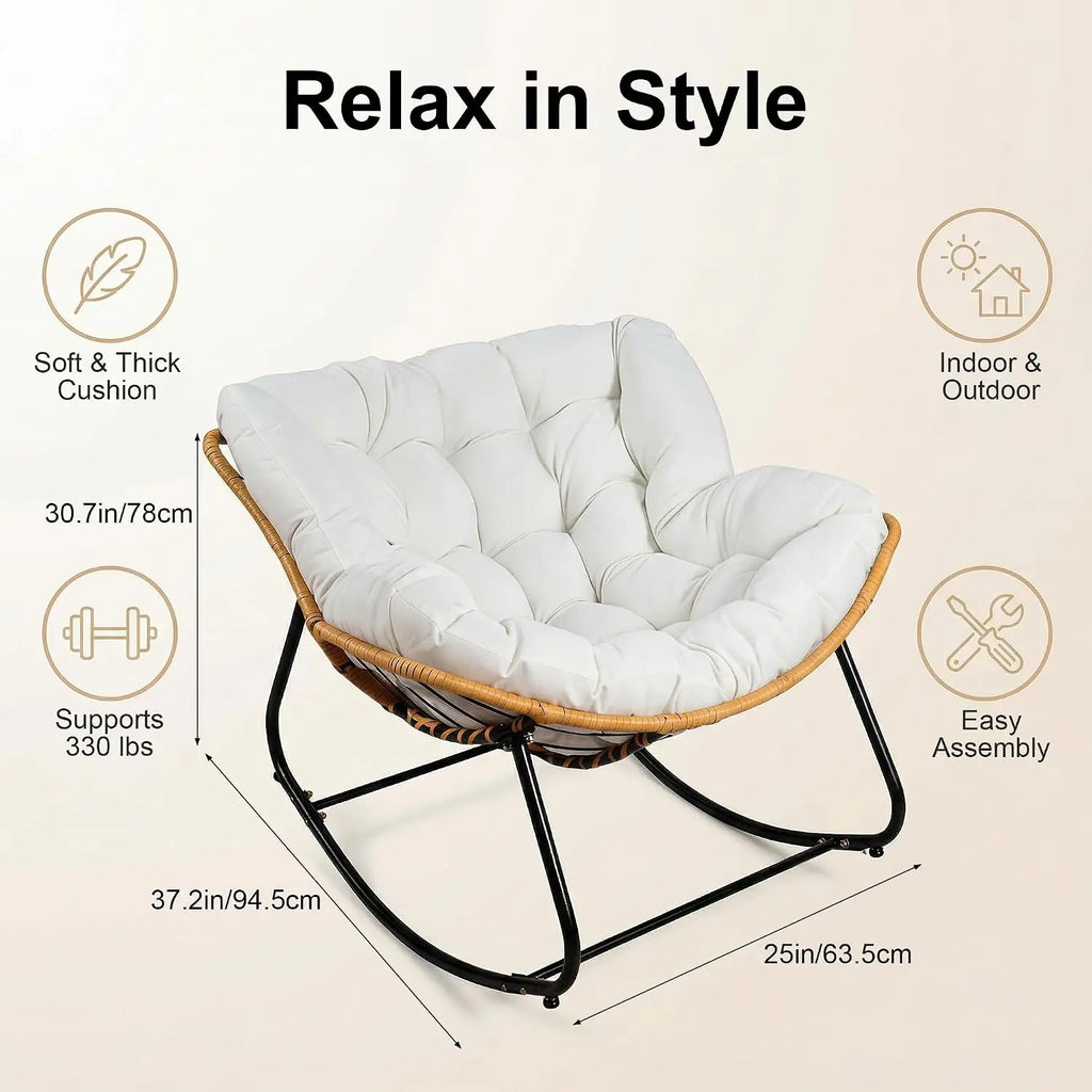Papasan Rocking Chair