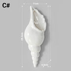 Ceramic Sea Shell Vase Wall Hanging