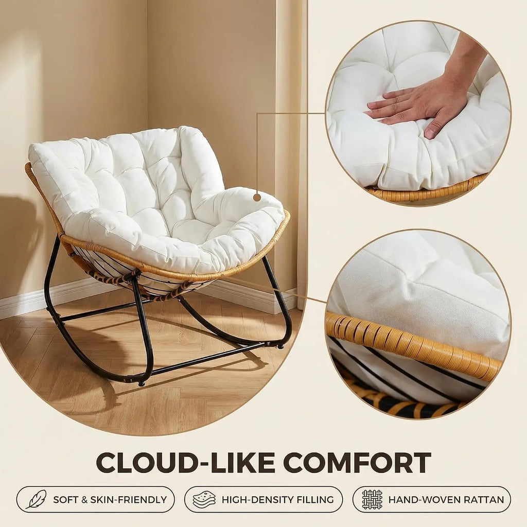 Papasan Rocking Chair