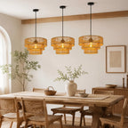 Boho Rattan Pendant Light