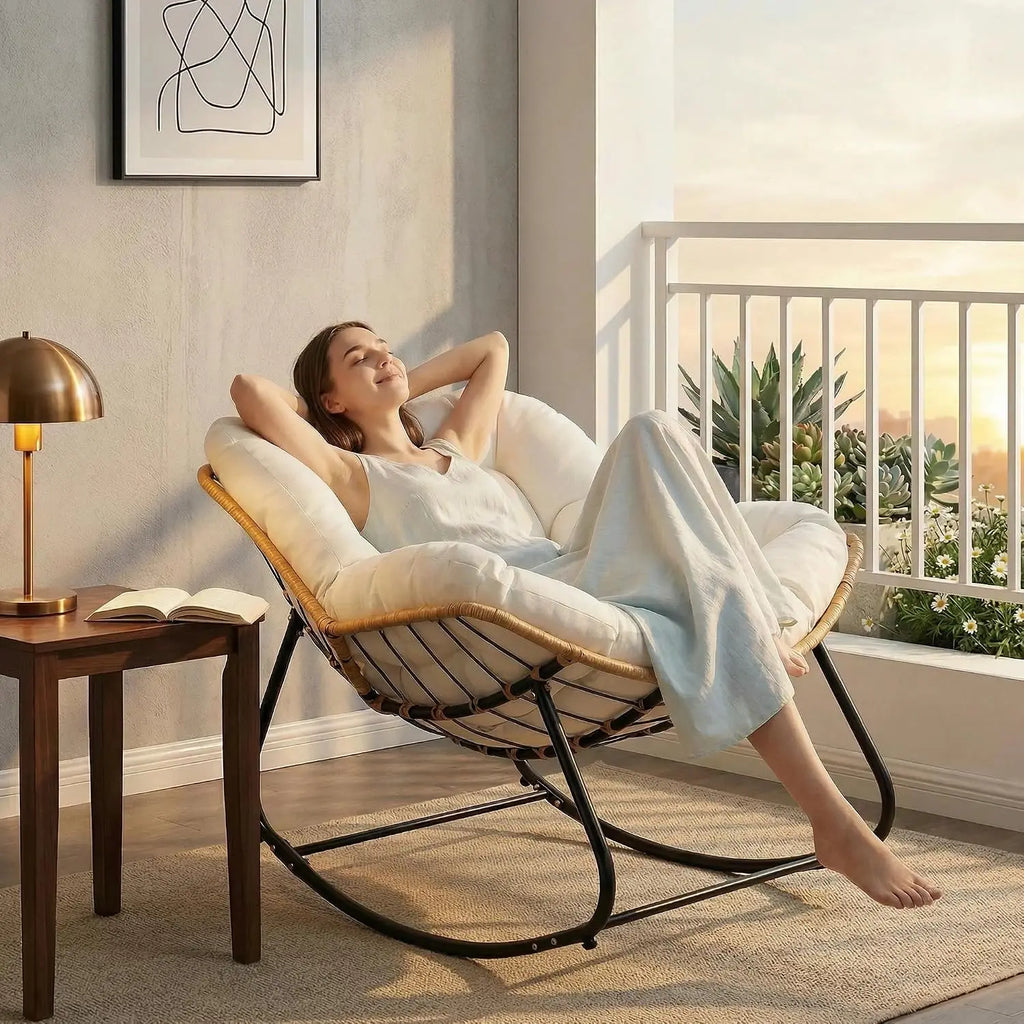 Papasan Rocking Chair
