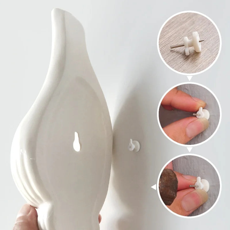 Ceramic Sea Shell Vase Wall Hanging