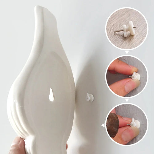 Ceramic Sea Shell Vase Wall Hanging