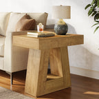 Coastal Casa 2-Tier Wooden Side Table