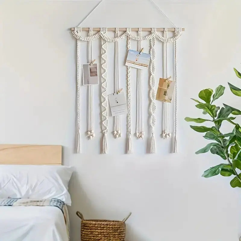 Boho Photo Display Clip Wall Hanging