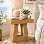 Coastal Casa 2-Tier Wooden Side Table