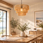 Boho Rattan Pendant Light